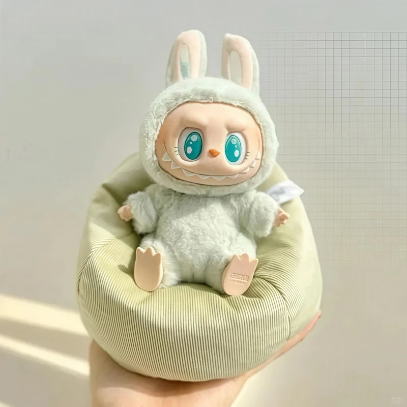 Labubu Doll Sofa for Labubu Mini Lazy Sofa Bed V1 V2 V3 DIY Clothing Accessories Cute Doll Cushion Children's Toy Gift