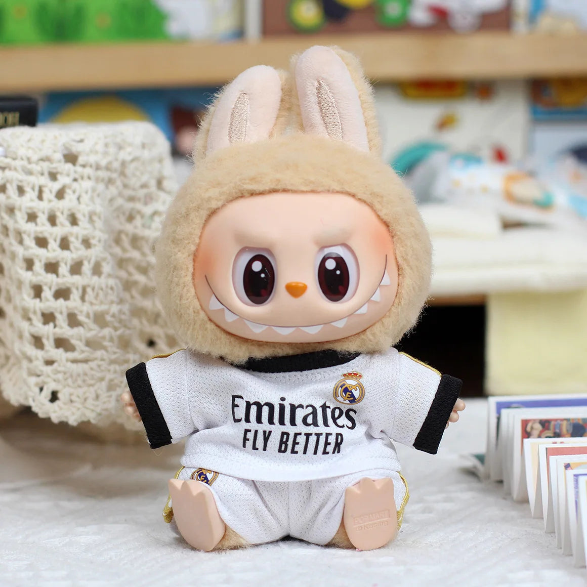 Labubu V1V2 V3 Football Series Set 10/7 Clothing Doll DIY Sportswear Vinyl Pendant Doll Clothing Boys Gift Toys In Stock