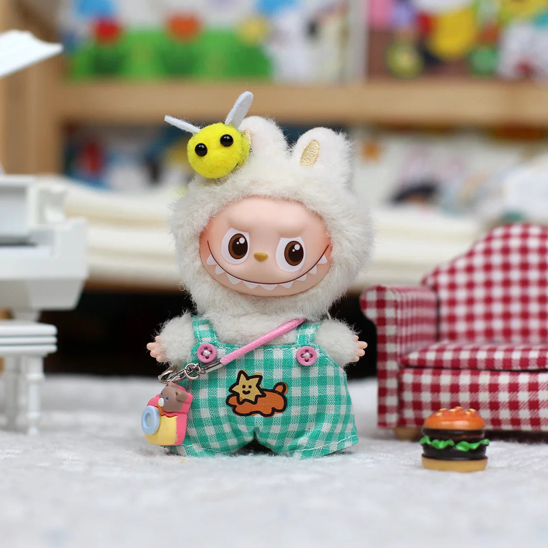 Lovely Set For Mini Labubu 4.0 Pin For Love Series Clothes Overalls Swimsuit Princess Dress Set Doll Accessories