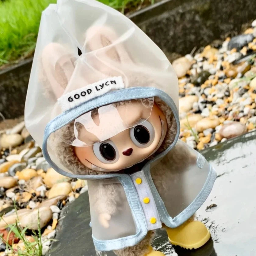 Labubu 3.0 Dolls Outfit Cute Rain Coat & Shoes for 15-17cm Labubu Boots Toys Casual Sports Dolls Accessories