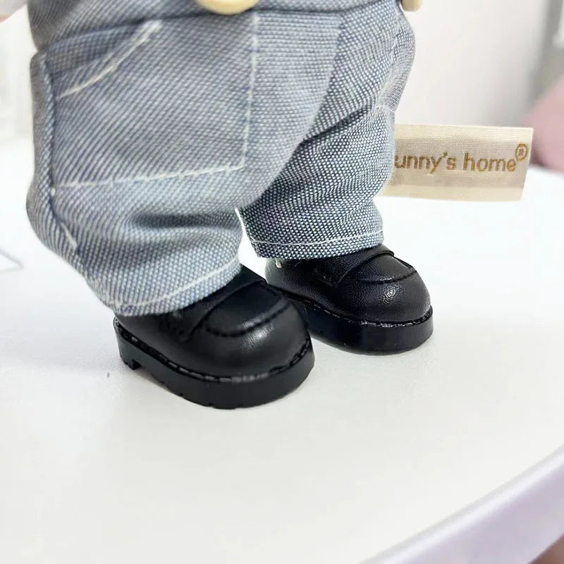 For 17cm Labubu Doll clothes Street Trend Style Set Labubu V1V2 Mini DIY doll outfit fashion boy clothing shoes accessories