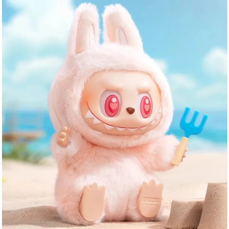 Authentic Pop Mart THE MONSTERS LABUBU Sitting Party Series Vinyl Plush Blind Box Figurine Pendant Labubu Original Collection