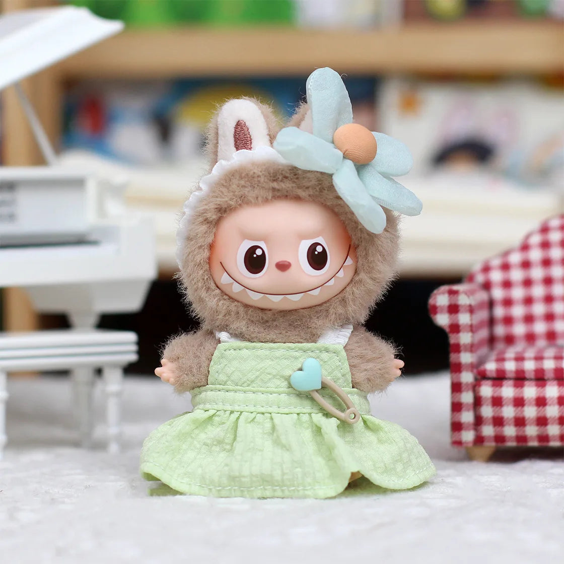 Lovely Set For Mini Labubu 4.0 Pin For Love Series Clothes Overalls Swimsuit Princess Dress Set Doll Accessories