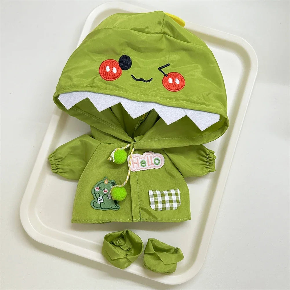 Labubu 3.0 Dolls Outfit Cute Rain Coat & Shoes for 15-17cm Labubu Boots Toys Casual Sports Dolls Accessories