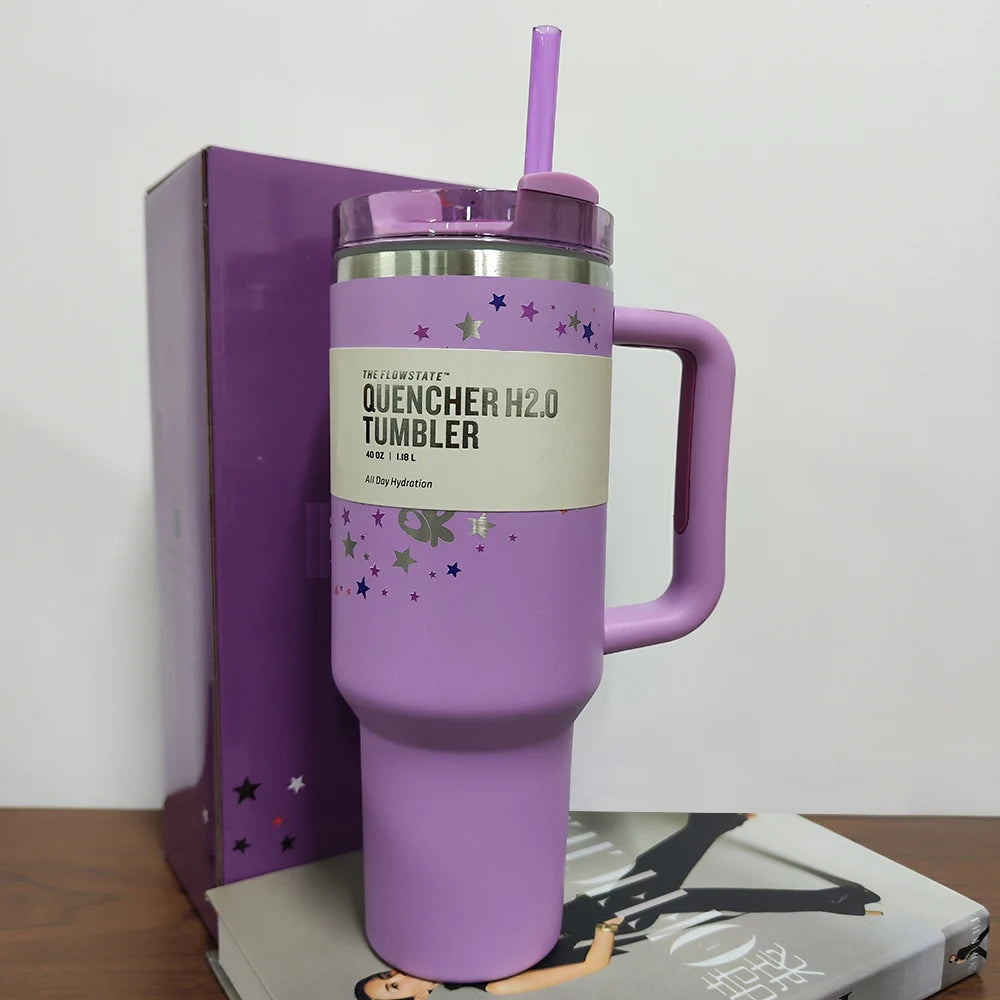 40oz lidar with stainless steel straw lid vacuum insulated car mug double wall thermal travel cup for cold beverages