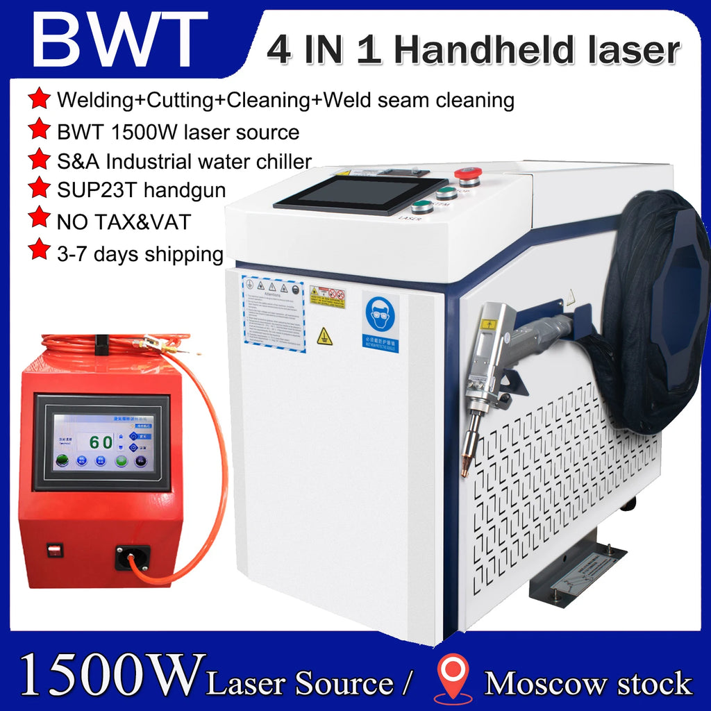 BWT 1500W Handheld Laser welding machine SUP23T chaoqiang handgun with system Laser cutting cleaning machine
