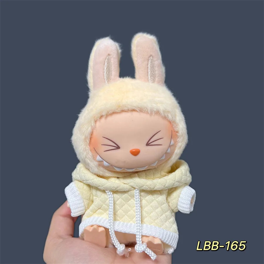 2025 New Labubu 17cm Doll Clothes Outfit Accessories for Korea Kpop Exo Labubu V1 V2 Idol Cool Handsome Clothing Gift