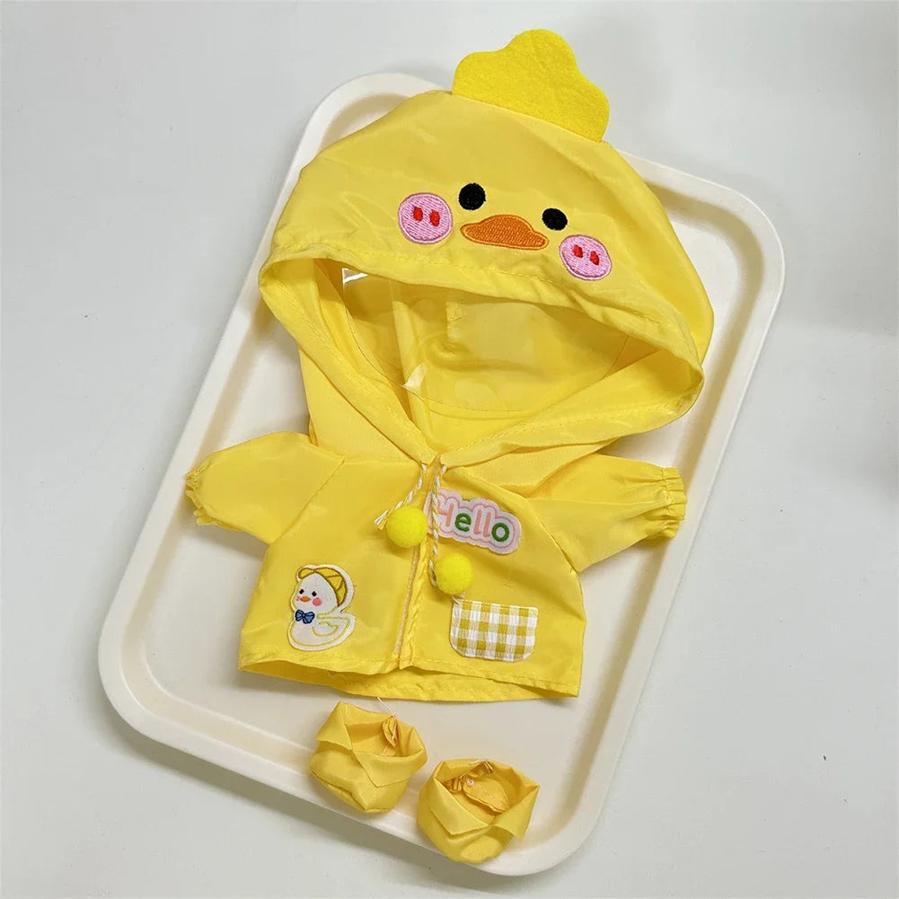 Labubu 3.0 Dolls Outfit Cute Rain Coat & Shoes for 15-17cm Labubu Boots Toys Casual Sports Dolls Accessories