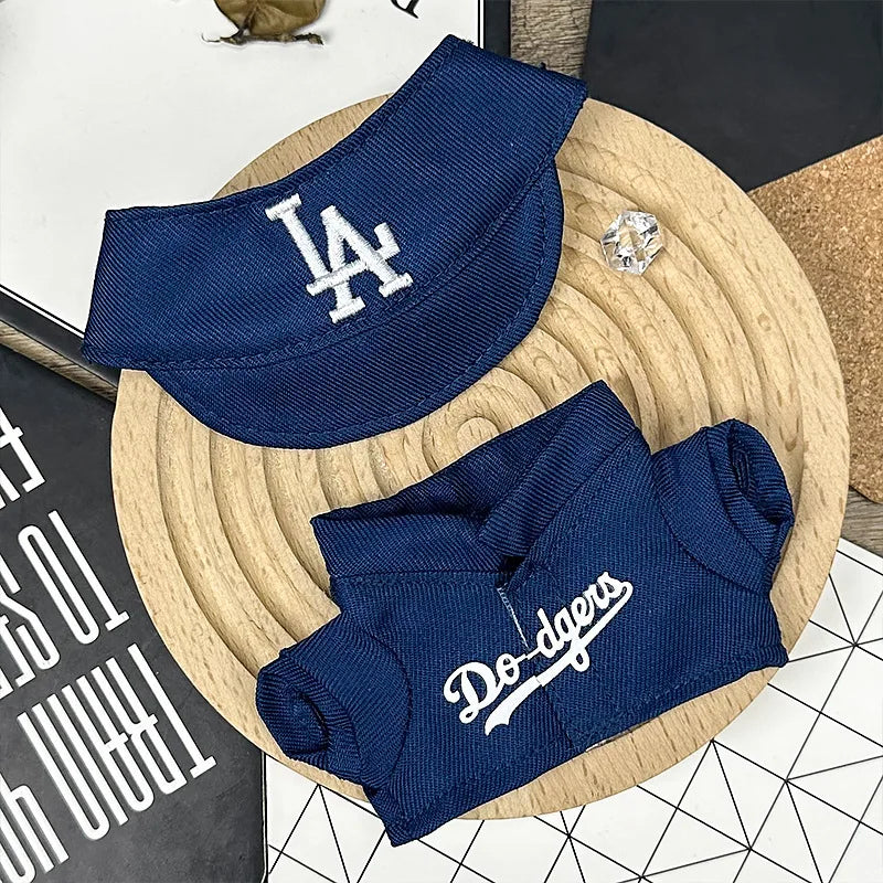 For 17cm Labubu Clothing Set Baseball jersey Catcher gloves Baseball bat Hat V1 V2 V3 Labubu Clothes Doll Accessories Toys