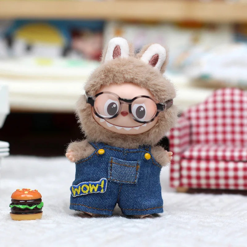 Lovely Set For Mini Labubu 4.0 Pin For Love Series Clothes Overalls Swimsuit Princess Dress Set Doll Accessories