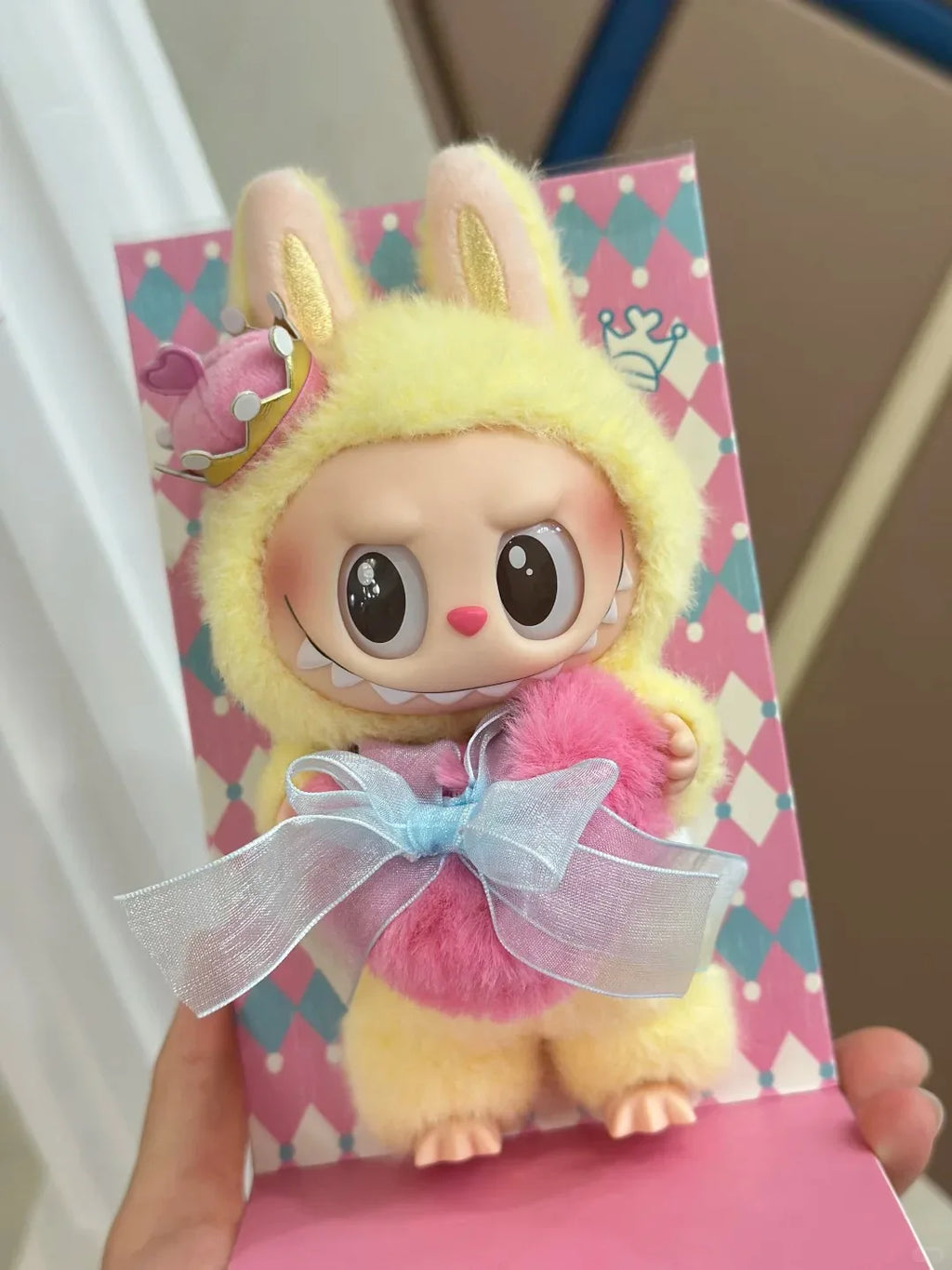 Genuine POP MART The Monsters Labubu Fall in Wild Flip with Me Let‘S Checkmate Series Vinyl Face Plush Doll Collection Toy Gift