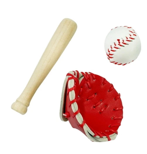 For 17cm Labubu Clothing Set Baseball jersey Catcher gloves Baseball bat Hat V1 V2 V3 Labubu Clothes Doll Accessories Toys