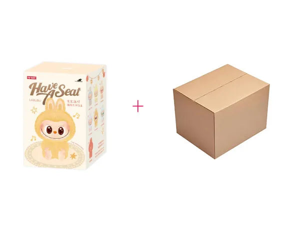 Authentic Pop Mart THE MONSTERS LABUBU Sitting Party Series Vinyl Plush Blind Box Figurine Pendant Labubu Original Collection