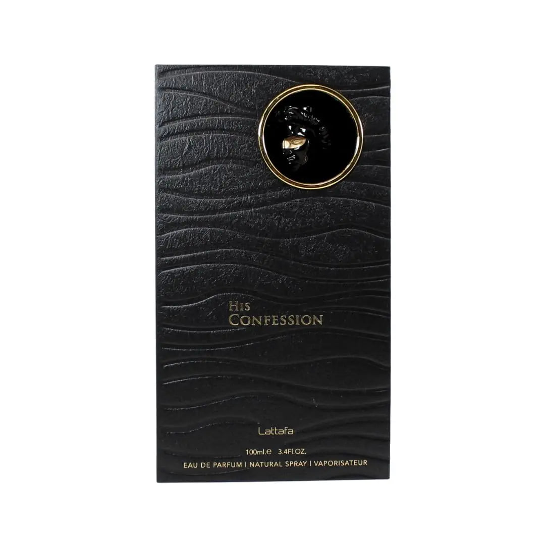 Lattafa His Confession for Men Eau de Parfum Spray, 3.4 Ounce / 100 Ml