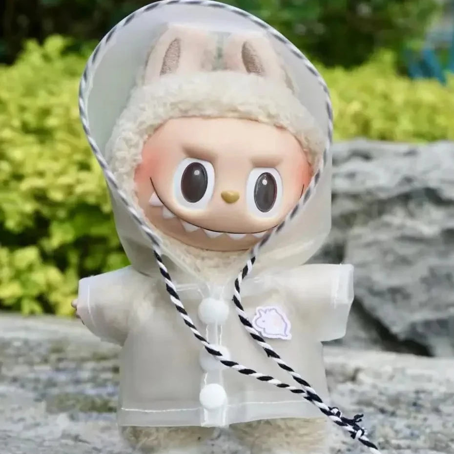 Labubu 3.0 Dolls Outfit Cute Rain Coat & Shoes for 15-17cm Labubu Boots Toys Casual Sports Dolls Accessories