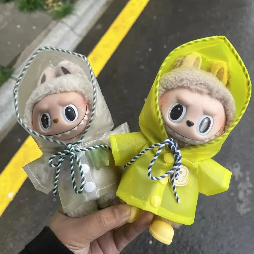 Labubu 3.0 Dolls Outfit Cute Rain Coat & Shoes for 15-17cm Labubu Boots Toys Casual Sports Dolls Accessories