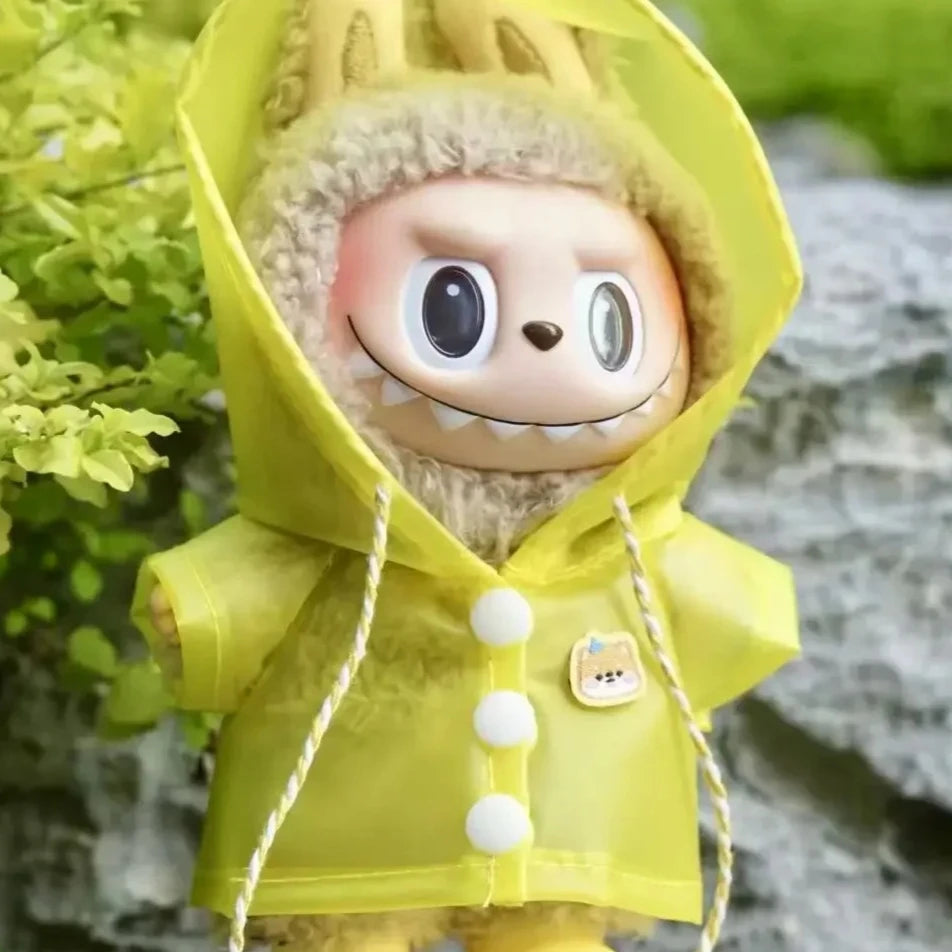 Labubu 3.0 Dolls Outfit Cute Rain Coat & Shoes for 15-17cm Labubu Boots Toys Casual Sports Dolls Accessories