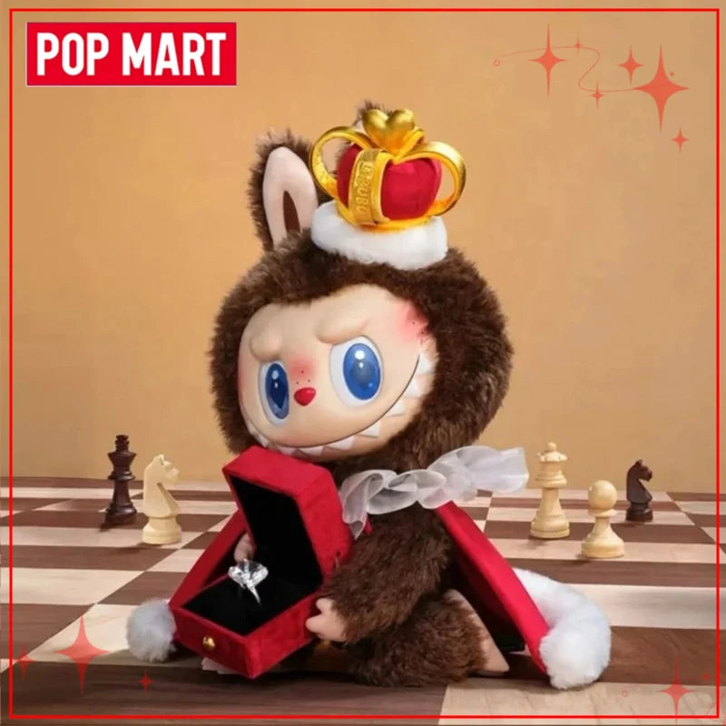 Genuine POP MART The Monsters Labubu Fall in Wild Flip with Me Let‘S Checkmate Series Vinyl Face Plush Doll Collection Toy Gift