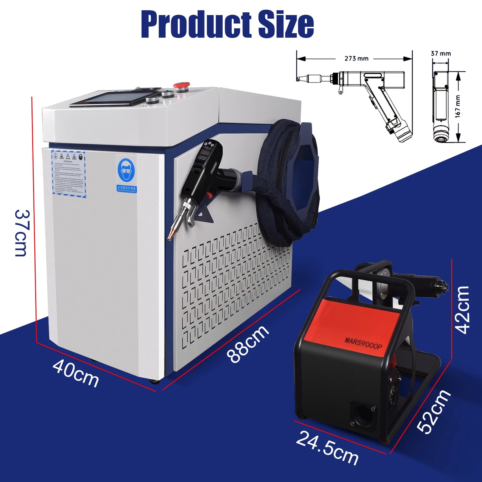 4 IN 1 3000W Laser Welding Machine 1500W/2000W/3000W Welder RECI Laser Source for Metal Welding Cleaning Cutting Metal Welder