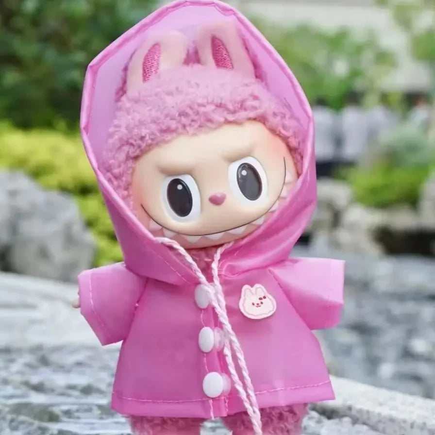 Labubu 3.0 Dolls Outfit Cute Rain Coat & Shoes for 15-17cm Labubu Boots Toys Casual Sports Dolls Accessories
