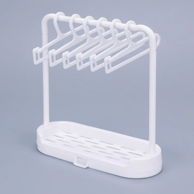 Labubu Display Rack Doll for BJD 10/15/17/20cm Clothes Storage Hanger Support Box Compatible Toy Organizer