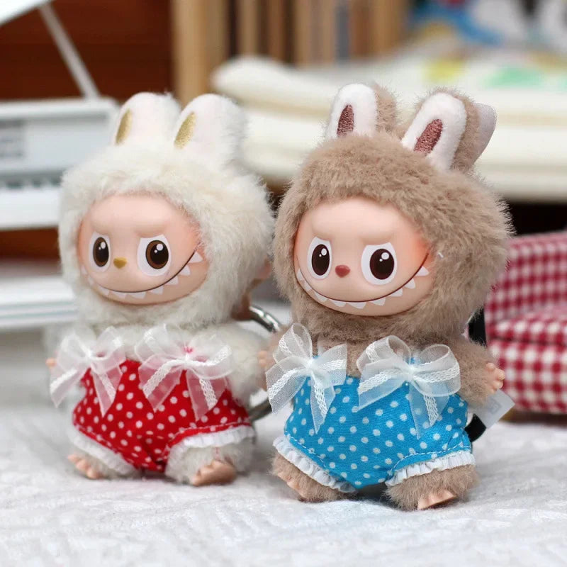 Lovely Set For Mini Labubu 4.0 Pin For Love Series Clothes Overalls Swimsuit Princess Dress Set Doll Accessories