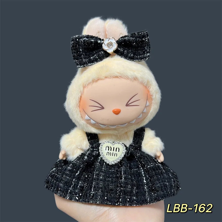 2025 New Labubu 17cm Doll Clothes Outfit Accessories for Korea Kpop Exo Labubu V1 V2 Idol Cool Handsome Clothing Gift