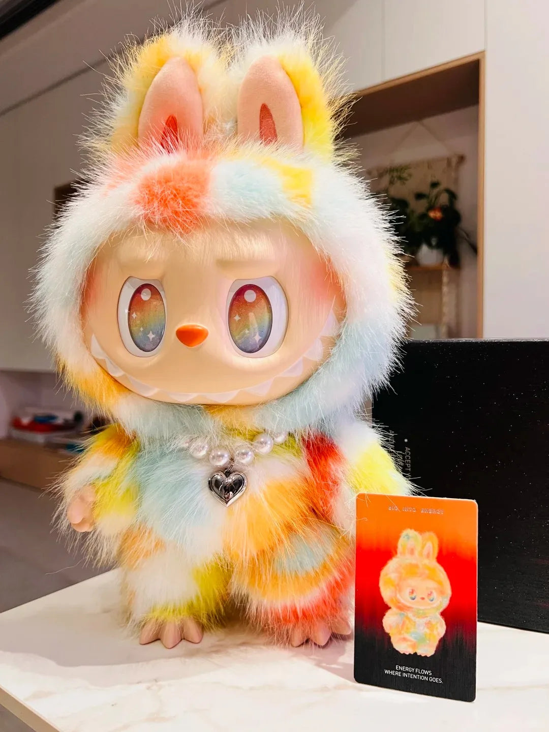 Genuine POP MART The Monsters Labubu Fall in Wild Flip with Me Let‘S Checkmate Series Vinyl Face Plush Doll Collection Toy Gift