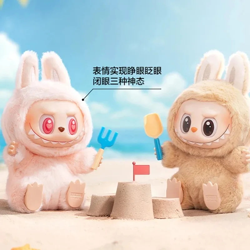 Authentic Pop Mart THE MONSTERS LABUBU Sitting Party Series Vinyl Plush Blind Box Figurine Pendant Labubu Original Collection