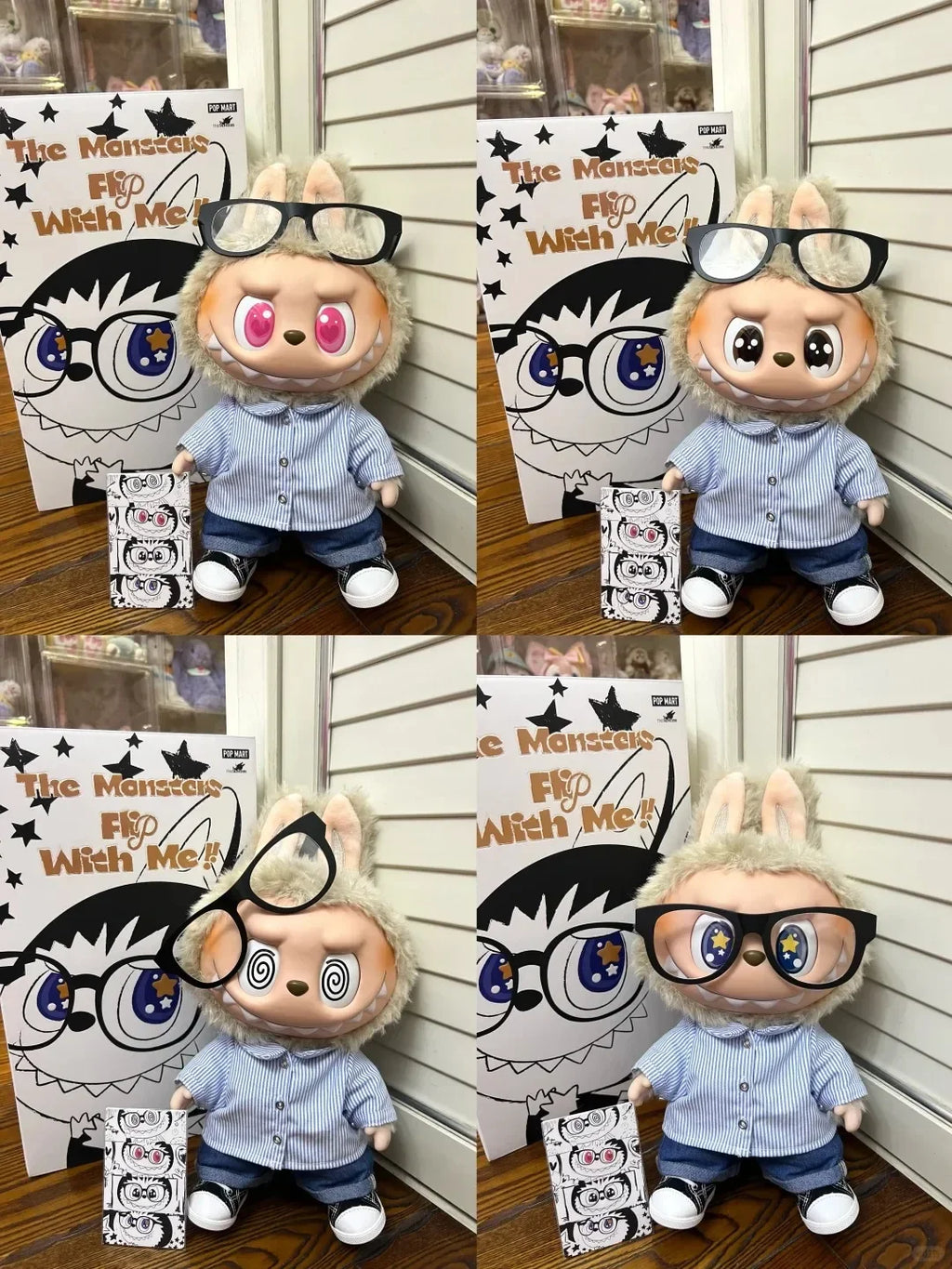 Original POP MART LABUBU The Monsters  Flip with Me Vinyl Doll Desktop Model Toys Ornaments Anime Action Figure Birthday Gift