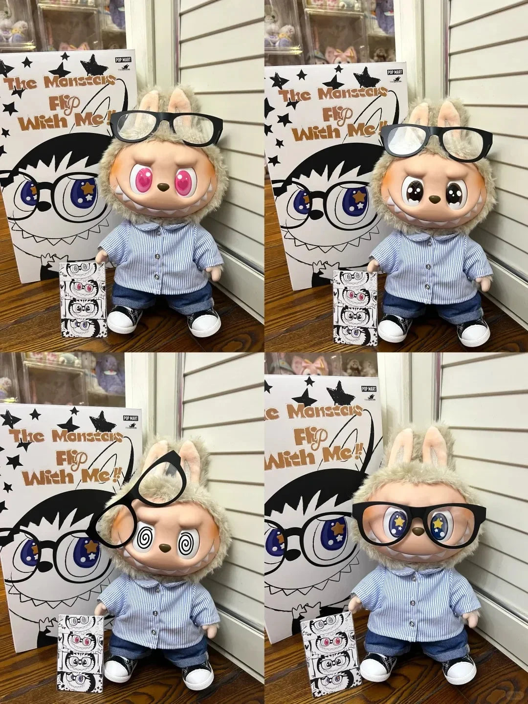 Original POP MART LABUBU The Monsters  Flip with Me Vinyl Doll Desktop Model Toys Ornaments Anime Action Figure Birthday Gift