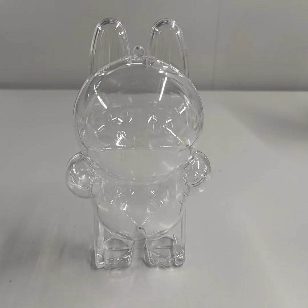 1PC Transparent Protective Cover For LABUBU Coca Cola Happy Factor  Dustproof Cover Storage Box Backpack Hanging Decor (No Doll)