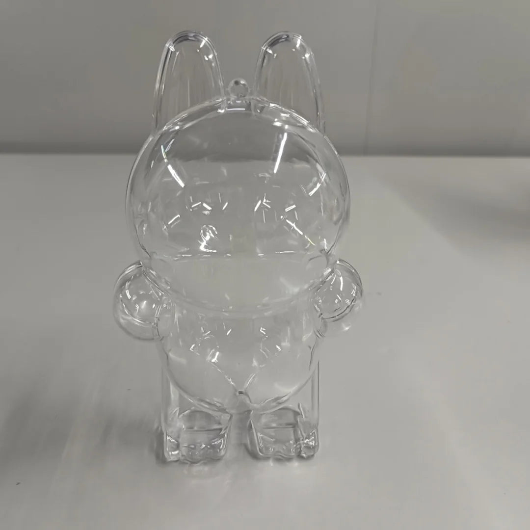 1PC Transparent Protective Cover For LABUBU Coca Cola Happy Factor  Dustproof Cover Storage Box Backpack Hanging Decor (No Doll)