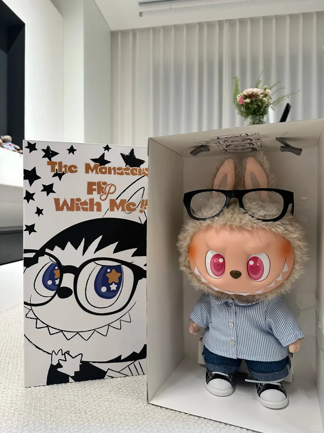 Original POP MART LABUBU The Monsters  Flip with Me Vinyl Doll Desktop Model Toys Ornaments Anime Action Figure Birthday Gift