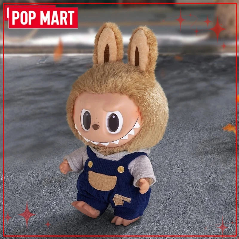 Genuine POP MART The Monsters Labubu Fall in Wild Flip with Me Let‘S Checkmate Series Vinyl Face Plush Doll Collection Toy Gift