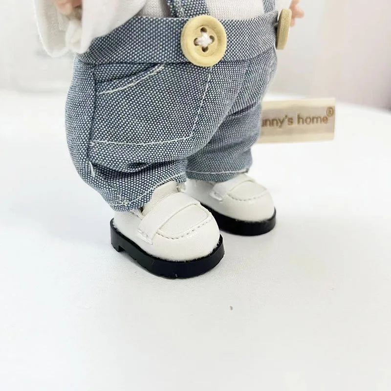 For 17cm Labubu Doll clothes Street Trend Style Set Labubu V1V2 Mini DIY doll outfit fashion boy clothing shoes accessories