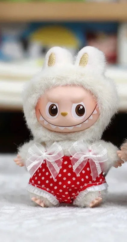 Lovely Set For Mini Labubu 4.0 Pin For Love Series Clothes Overalls Swimsuit Princess Dress Set Doll Accessories