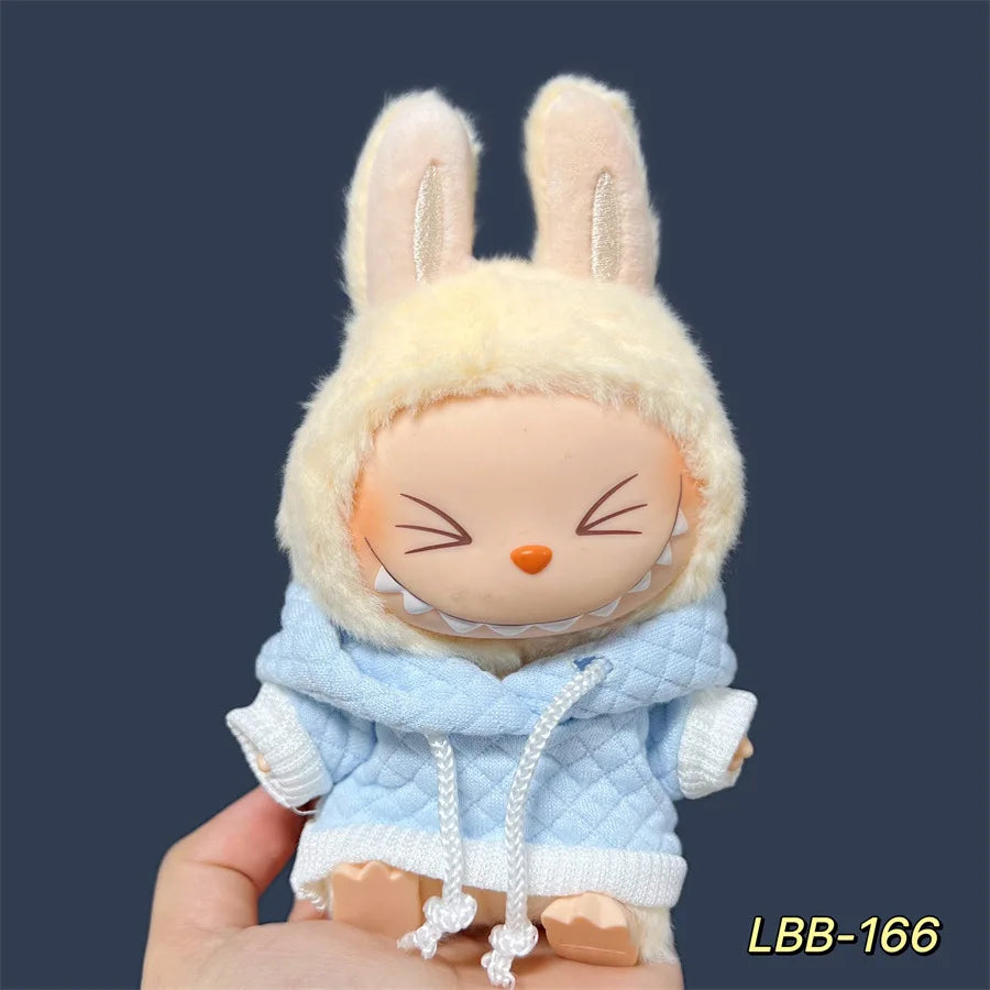 2025 New Labubu 17cm Doll Clothes Outfit Accessories for Korea Kpop Exo Labubu V1 V2 Idol Cool Handsome Clothing Gift