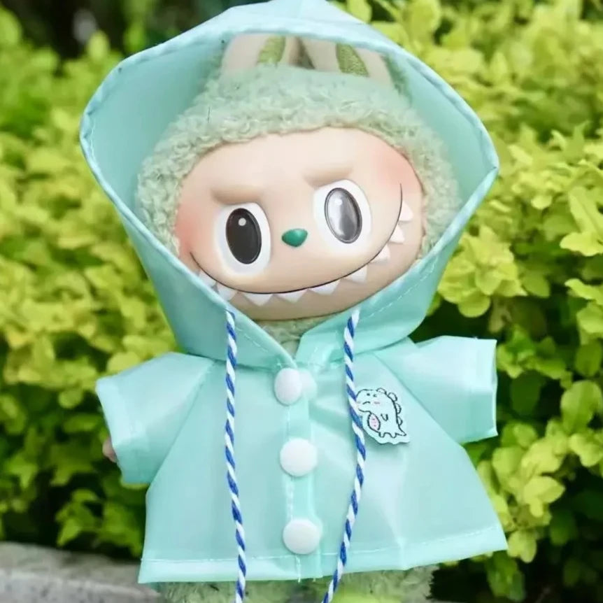 Labubu 3.0 Dolls Outfit Cute Rain Coat & Shoes for 15-17cm Labubu Boots Toys Casual Sports Dolls Accessories