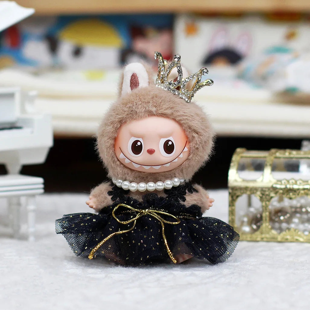 Lovely Set For Mini Labubu 4.0 Pin For Love Series Clothes Overalls Swimsuit Princess Dress Set Doll Accessories