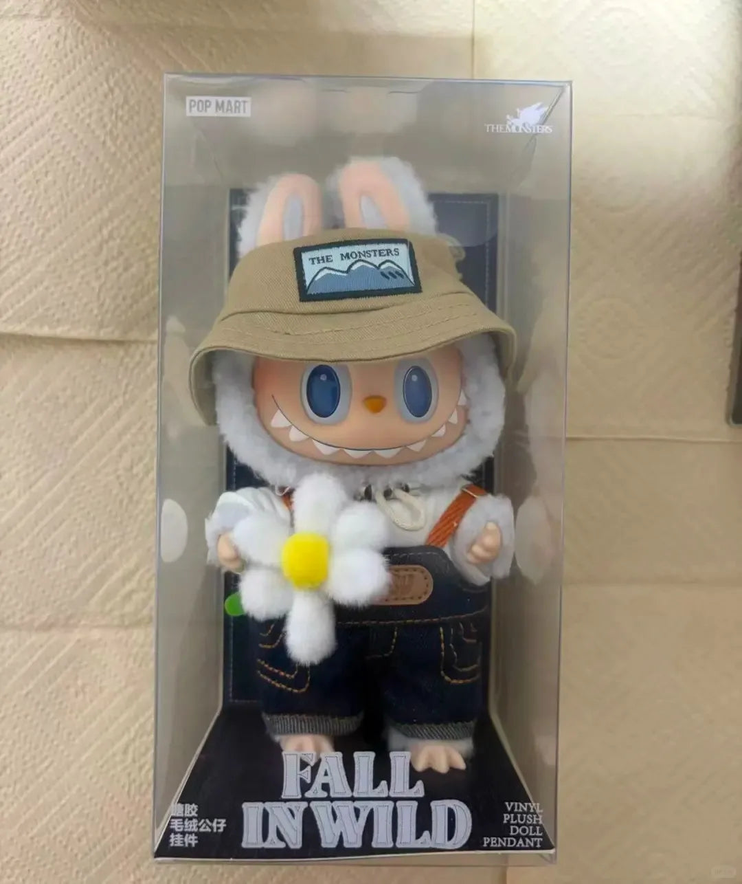 Genuine POP MART The Monsters Labubu Fall in Wild Flip with Me Let‘S Checkmate Series Vinyl Face Plush Doll Collection Toy Gift