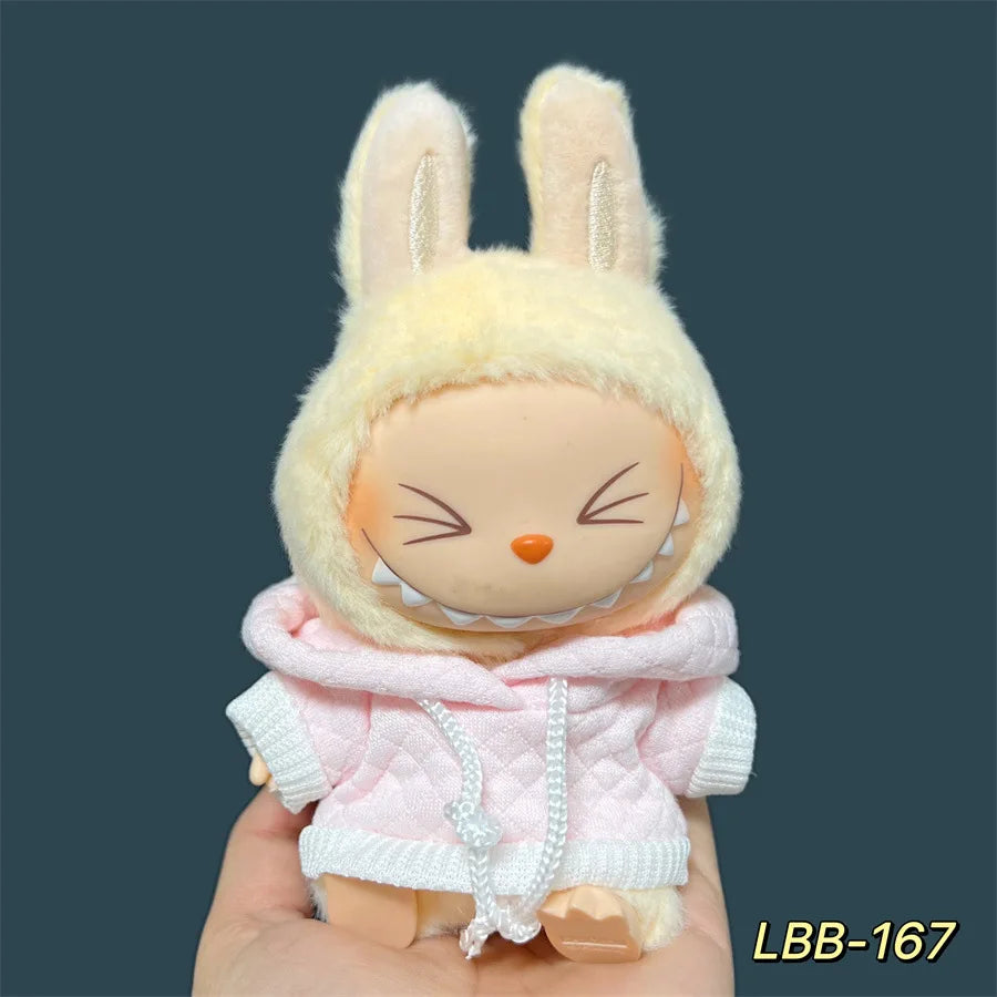 2025 New Labubu 17cm Doll Clothes Outfit Accessories for Korea Kpop Exo Labubu V1 V2 Idol Cool Handsome Clothing Gift